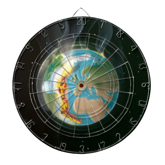 Erde brennen dartscheibe (vorne)