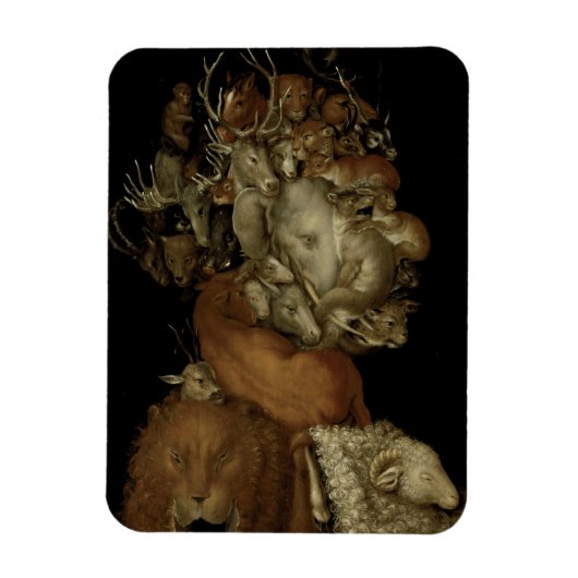 Erde, c.1570 (Öl auf Tafel) Magnet (Vertikal)