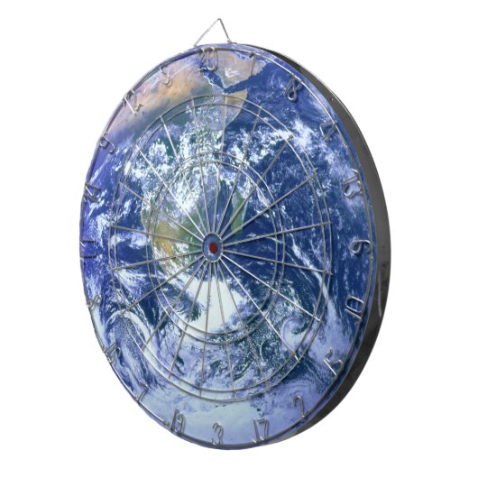 Erde - der blaue Marmor Dartscheibe (Vorderseite rechts)