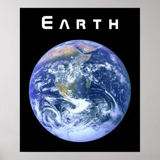 Erde - Der blaue Marmor Poster (Vorne)