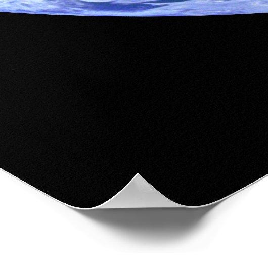 Erde - Der blaue Marmor Poster (Ecke)