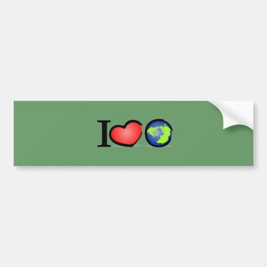 Erde der Liebe I Autoaufkleber (Vorne)