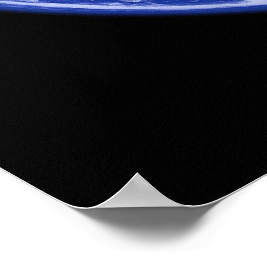 Erde Der schöne blaue Marmor Poster (Ecke)