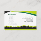 Erde, die, Bagger, gestaltend sich bewegt Visitenkarte (Rückseite)