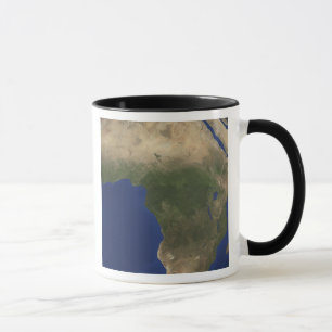 Erde, die Landcover über Afrika zeigt Tasse