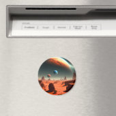 Erde, die Mars rufen, Kühlschrankmagnet (In Situ (Geschirrspüler))