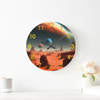 Erde, die Mars rufen, Wall-Uhr
