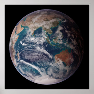 Erde: Die östliche Hemisphäre Poster