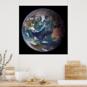 Erde: Die Western-Hemisphäre Poster (Küche)