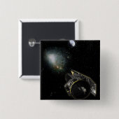 Erde, ein Objekt der Milchstraße Button (Vorne & Hinten)