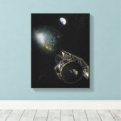 Erde, ein Objekt der Milchstraße Leinwanddruck (Insitu (Holzboden))