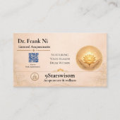Erde Element Akupunktur Visitenkarte Wellness (Vorderseite)