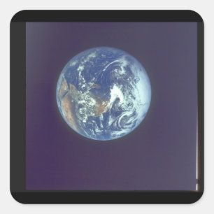 Erde. (Erde;Planet_Space Quadratischer Aufkleber