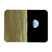 Erde erhebt sich über dem Mond Magnet (Horizontal)