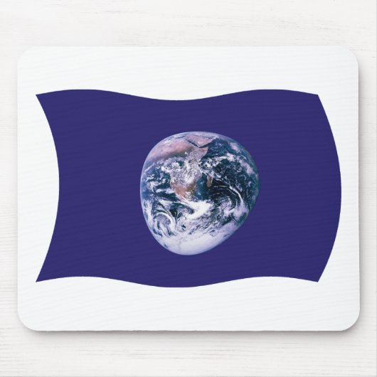 Erde-Flagge-Mauspad Mousepad (Vorne)