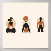 Erde & Form – Minimalistische Botanische Kunst 2 Poster (Vorne)