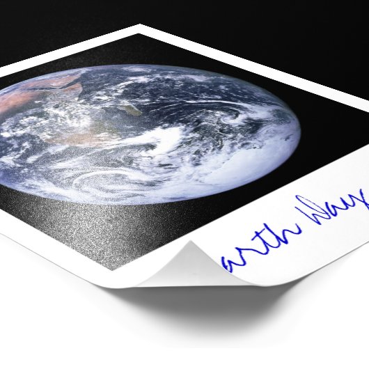 Erde Fotodruck (Ecke)