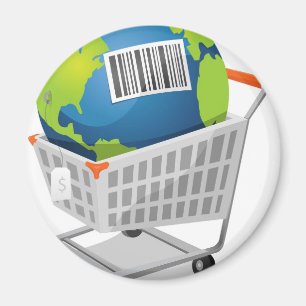 Erde für Verkauf Magnet