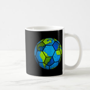 Erde Fußball. Earth Day Geschenke. Lustig 2025 Ea Kaffeetasse