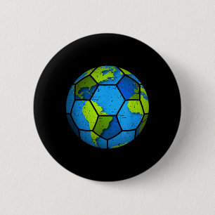 Erde Fußball Erde Tag Geschenke Lustiger Erde Tag Button