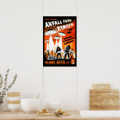 Erde gegen die fliegenden Untertassen Poster (Küche)