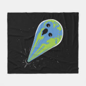 Erde gegen schwarzes Loch Fleecedecke (Vorderseite (Horizontal))