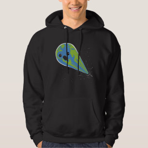 Erde gegen schwarzes Loch Hoodie
