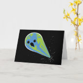 Erde gegen schwarzes Loch Karte (Gelbe Blume)