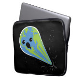 Erde gegen schwarzes Loch Laptopschutzhülle (Vorderseite Links)