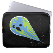 Erde gegen schwarzes Loch Laptopschutzhülle (Vorderseite)