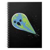 Erde gegen schwarzes Loch Notizblock (Vorderseite)