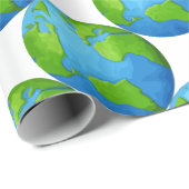 Erde Geschenkpapier (Rolleneckpunkt)