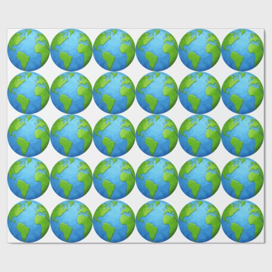 Erde Geschenkpapier (Flach)