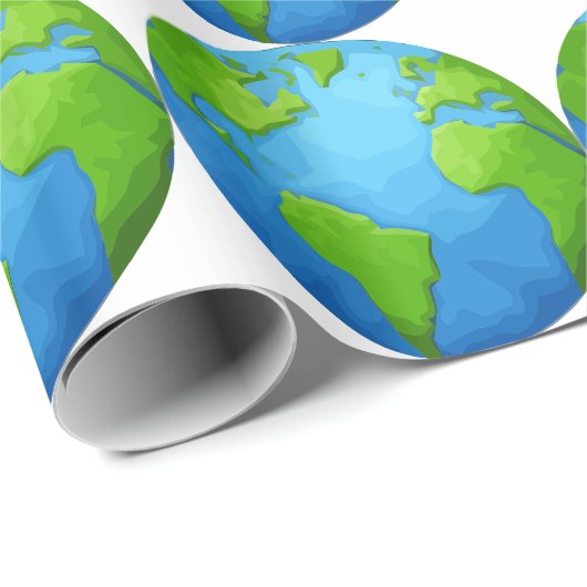 Erde Geschenkpapier (Rolleneckpunkt)