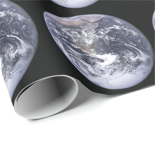 Erde Geschenkpapier (Rolleneckpunkt)