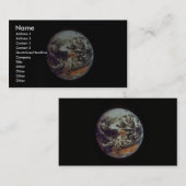 Erde, gesehen von Apollo 17, 1972, Höflichkeit der Visitenkarte (Vorne/Hinten)