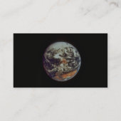 Erde, gesehen von Apollo 17, 1972, Höflichkeit der Visitenkarte (Rückseite)