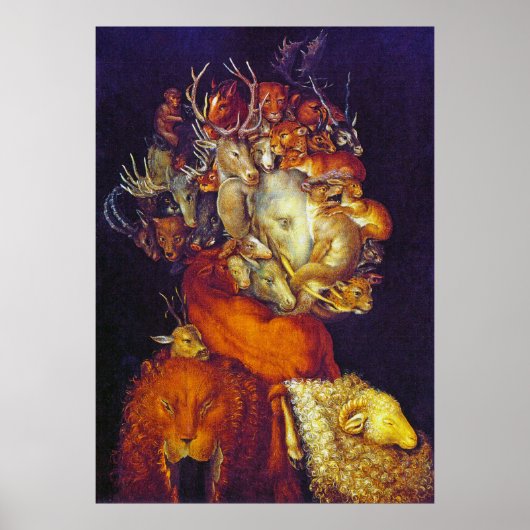 Erde - Giuseppe Arcimboldo Poster (Vorne)