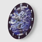Erde Große Wanduhr (Winkel)