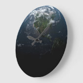 Erde Große Wanduhr (Winkel)