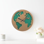 Erde  große wanduhr (Zuhause)