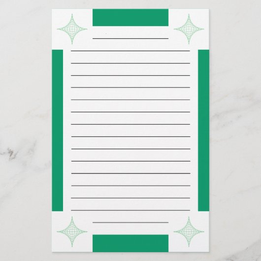 Erde (grün) briefpapier (Vorderseite)