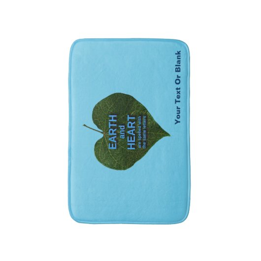 Erde - Herzanagram Badematte (Vorderseite Vertikal)