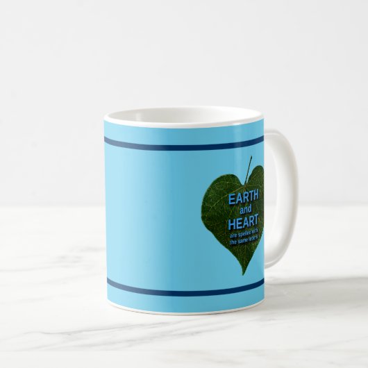 Erde - Herzanagram Kaffeetasse (VorderseiteRechts)