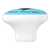 Erde - Herzanagram Keramikknauf (Seitenansicht)