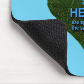 Erde - Herzanagram Mousepad (Ecke)