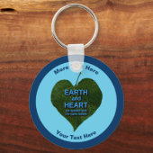Erde - Herzanagram Schlüsselanhänger (Vorderseite)
