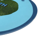 Erde - Herzanagram Schneidebrett (Ecke)