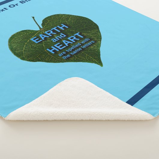 Erde - Herzanagram Sherpadecke (3/4)