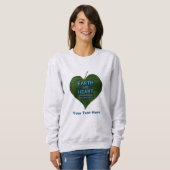 Erde - Herzanagram Sweatshirt (Vorne ganz)
